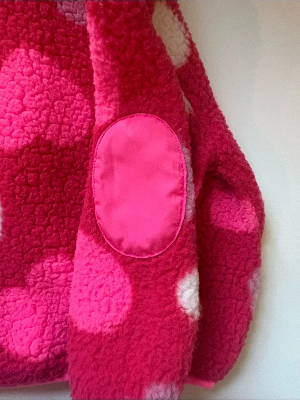 Old Navy Pink Heart Sherpa Zip Hoodie